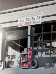 IKEA Painting, Икеа Фото картина &quot;Route 66&quot; в черной рамке, фотограф Бруно Пероусое, 65х45х2,5см, Дания 2005-2006гг.