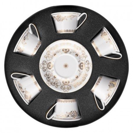 Rosenthal meets Versace Rosenthal Versace Medusa Gala Gold Set 6 Teetassen 0,22 L Rosenthal Versace Medusa Gala Gold Set 6 чайных чашек 0,22 л