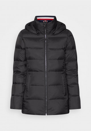 Tommy Hilfiger GLOBAL STRIPE Down coat black GLOBAL STRIPE Пуховое пальто черный