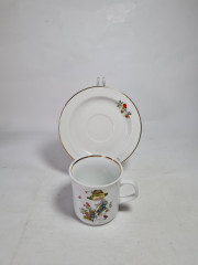 Чайная пара винтажная Rhon Porzellan, детская тематика, фарфор, Германия, 1980-90гг.