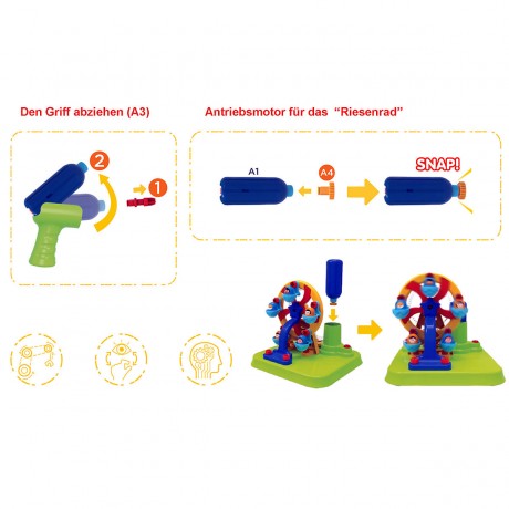 Edu-Toys Elektrischer Riesenrad Bausatz Электрический комплект колеса обозрения