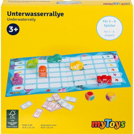 myToys ORIGINALS Unterwasserrallye mit Meerestieren aus Holz Подводное ралли с деревянными морскими существами