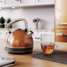 Arendo Arendo Wasserkocher, 1,7 l, 2200 W, Edelstahl Retro Style Vintage, LED Temperaturanzeige, kupfer, Vintage Retro Style Edelstahl-Teekessel im Kupfer Design mit Displayanzeige  Чайник Arendo, 1,7 л, 2200 Вт, нержавеющая сталь, винтажный ретро-стиль, 