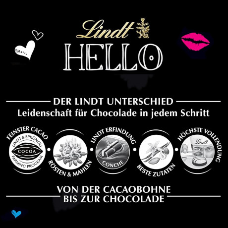 Lindt HELLO 2024 Adventskalender, Адвент-календарь, 24 сладких сюрприза из серии Lindt Hello, 800 г, 3 штуки