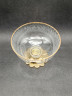 Креманка винтажная Nagel, золотистый край и основание, стекло, 12 х 8 см, Германия, 1970-80гг.