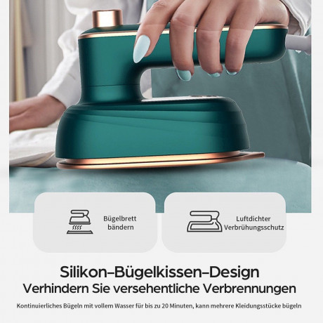 TOPMELON TOPMELON Reise-Dampfbugeleisen Mini Reisebugeleisen 38W, 50 ml Wassertank Дорожный паровой утюг TOPMELON, мини-утюг для путешествий, 38 Вт, резервуар для воды 50 мл