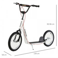 HOMCOM Kinderscooter mit Handbremse Детский самокат с ручным тормозом
