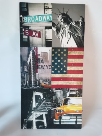 Shanghai Decoration Фото-коллаж "Нью-Йорк, Бродвей, Статуя Свободы" 2005-2010гг, 60х30х2см