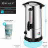 KESSER KESSER Heisswasserspender, Gluhweinkessel 10L Edelstahl Inkl. 10x Becher Gluhweinkocher kupfer Диспенсер для горячей воды KESSER, чайник для глинтвейна, 10 л, нержавеющая сталь, включая 10 чашек для глинтвейна
