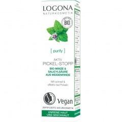 Logona Aktiv Pickel-Stopp Bio-Minze & Salicylsaure aus der Weidenrinde  Active Pimple Stop Органическая мята и салициловая кислота из коры ивы