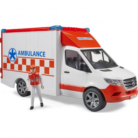 Bruder Mercedes Benz Sprinter Ambulanz mit Fahrer Машина скорой помощи Mercedes Benz Sprinter с водителем