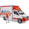 Bruder Mercedes Benz Sprinter Ambulanz mit Fahrer Машина скорой помощи Mercedes Benz Sprinter с водителем