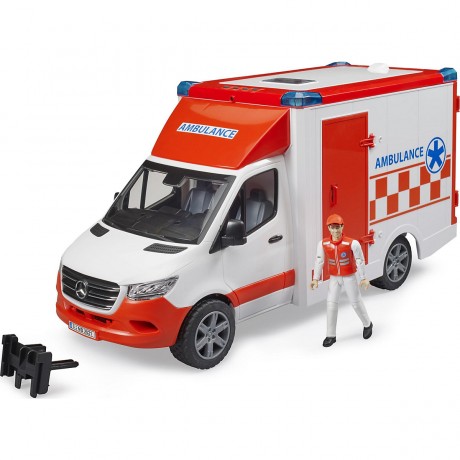 Bruder Mercedes Benz Sprinter Ambulanz mit Fahrer Машина скорой помощи Mercedes Benz Sprinter с водителем