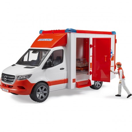 Bruder Mercedes Benz Sprinter Ambulanz mit Fahrer Машина скорой помощи Mercedes Benz Sprinter с водителем