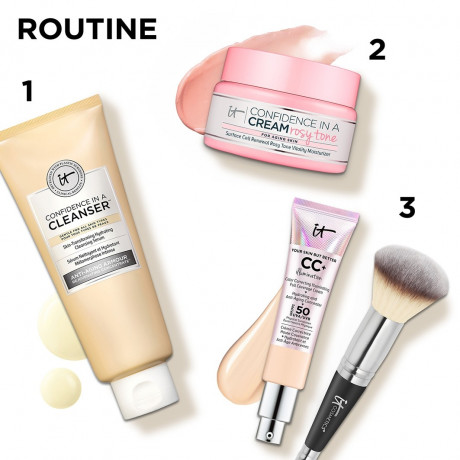 IT Cosmetics Confidence in a Cream Rosy Tone Gesichtscreme Confidence in a Cream Розовый тональный крем для лица