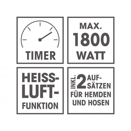 CLEANmaxx CLEANmaxx Trockenbugeleisen Hemdenbugler Hosenaufsatz trocknet und bugelt, 1800 W, automatischer Bugler fur Hemden und Hosen Bugeleisen  CLEANmaxx сушилка для утюга для рубашек и утюг для брюк, сушилка и утюг, 1800 Вт, автоматическая гладильная 