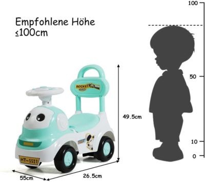 COSTWAY Rutschauto zum Rutschen Schieben Reiten Поездка на слайд-машине для катания на слайде