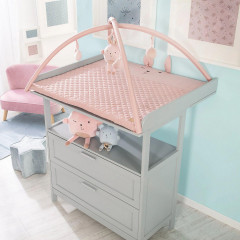 Roba Krabbeldecke mit Spielbogen roba Style rosa Игровой коврик с игровой аркой в ??стиле роба розовый