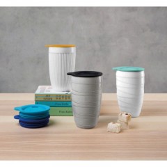 ASA SELECTION ASA Thermo Thermobecher striped weiss 0,35 L / h: 12,3 cm Термокружка ASA полосатая белая 0,35 л / высота: 12,3 см