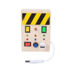 Vetaka Montessori Holzspielzeug An\/Aus Schalter fur Kinder Деревянная игрушка Монтессори с выключателем для детей.