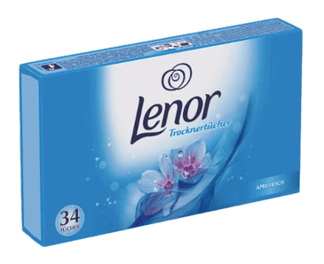 Lenor Trockentucher 3stk Ленор Ароматизирующие салфетки для сушильной машины, "Апрельская свежесть", 3 упаковки х 34 штуки (102 шт)