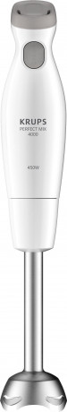 Krups Krups Stabmixer HZ4511 Perfect Mix 4000, 450 W, Purierstab, 2 Geschwindigkeiten, Edelstahlfuss, 2 Zelkrom Klingen  Ручной блендер Krups HZ4511 Perfect Mix 4000, 450 Вт, очищающий стержень, 2 скорости, основание из нержавеющей стали, 2 лезвия Zelkrom