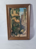 Картина винтажная "Почтальон" Spitzweg, деревянная рама, 24 x 37 см, Германия, 1960-70гг.