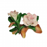 Фигурка винтажная Cesa.R. / Capodimonte By Sarastano, "Две бело-розовые розы на ветке", фарфор, 20 x 13 x 10 см,  Италия, 1960-1970гг.