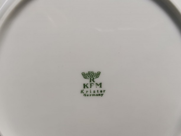 KPM Krister porzellan Germany, Кристерская фарфоровая мануфактура Винтажный Кофейно-чайный сервиз 1960 года, Германия, 24 предмета