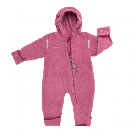 Hoppediz Overall aus Fleece Babyeinteiler beere Комбинезон из флиса детский цельнокроеный ягодка