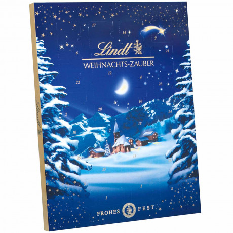 Lindt Weihnachtszauber Adventskalender 2024, Адвент календарь, 24 сладких сюрприза, 800 г, 3 штуки