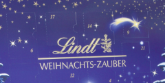 Lindt Weihnachtszauber Adventskalender 2024, Адвент календарь, 24 сладких сюрприза, 800 г, 3 штуки