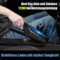 MOUTEN MOUTEN Akku-Handstaubsauger Kabelloser, wiederaufladbarer tragbarer Handstaubsauger mit 12000PA, Kabelloser Autostaubsauger Blau Беспроводной ручной пылесос MOUTEN Беспроводной перезаряжаемый портативный ручной пылесос с 12000PA, беспроводной автом