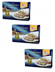 Dr. Quendt Dresdner Christstollen 3st Немецкий Рождественский Штоллен,  3 штуки х 1000g  