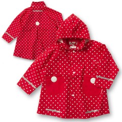 Playshoes PLAYSHOES Kinder Regenmantel Punkte fur Madchen PLAYSHOES детский плащ в горошек для девочки