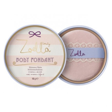 Zoella beauty Body Fondant Schimmerbalsam помадка для тела с блестящим бальзамом с ароматом миндального печенья 15 г