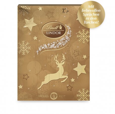 Lindt Lindor Адвент календарь 2024, 24 сладких сюрприза, 580 г, 2 штуки