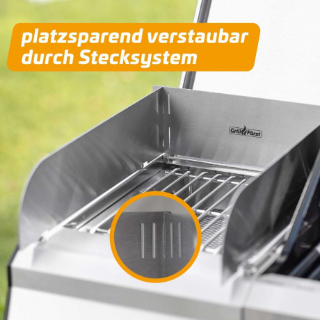 Grillfurst Grillfurst Gaskocher Grillfurst magnetischer Windschutz / Spritzschutz fur Infrarotbrenner  Газовая плита Grillfurst Магнитное ветровое стекло/защита от брызг Grillfurst для инфракрасных горелок