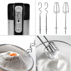 Duronic Duronic Handmixer, HM3 elektrischer Handmixer, 300 Watt, Aufbewahrungsbasis, Edelstahl  Ручной миксер Duronic, Электрический ручной миксер HM3, 300 Вт, основание для хранения, нержавеющая сталь