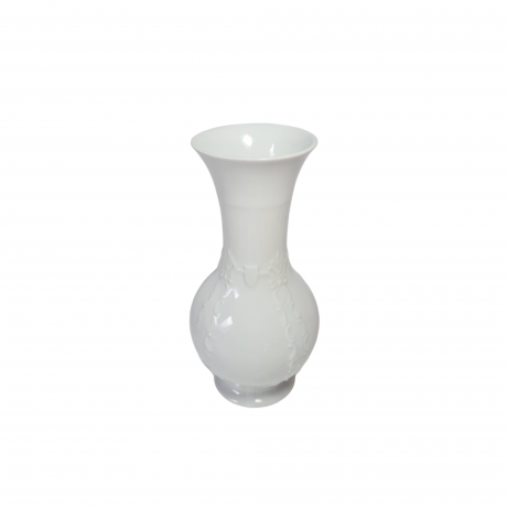 Royal Bavaria KPM Белая фарфоровая ваза с фактурным узором, 19 x 8,5 см, Германия, 1960-70гг.