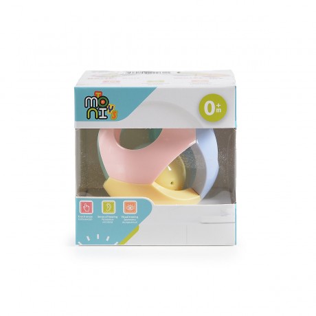 MONI Babyrassel Ball Greifling Pastell Motorikspielzeug Детская игрушка-погремушка для прорезывания зубов Пастельная игрушка для двигательных навыков
