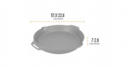 Petromax Petromax Feuerpfanne fp50h, mit 2 Henkeln schwarz, O 54cm  schwarz Кастрюля Petromax fp50h, с 2 ручками, черная, O 54см