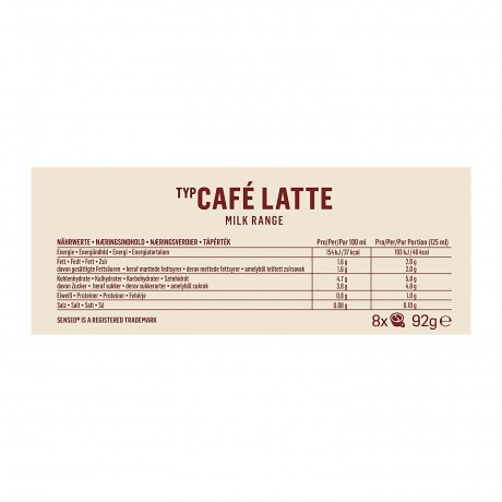 Senseo Latte Сенсео Кофе в чалдах Латте 8 штук, 92г
