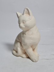 Фигурка винтажная Gilde &quot;Кошка&quot;, бисквитный фарфор, ручная работа, 11.5 см, Германия, 1970-80гг.
