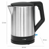 CLATRONIC CLATRONIC Wasserkocher WKS 3692, Wasserkocher 1,5 L, BPA-frei, schwarz schwarz Чайник CLATRONIC WKS 3692, чайник 1,5 л, без BPA, черный