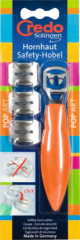 Credo Hornhaut Safety Hobel Нож для срезания роговицы на ногах Safety Pop Art, 1 шт