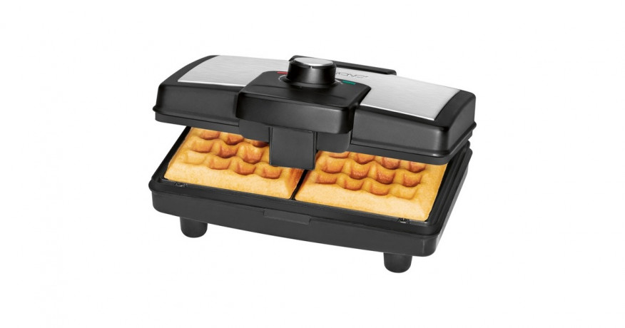 Clatronic Clatronic Waffelautomat WA 3606, Waffeleisen schwarz/edelstahl, 800 Watt  schwarz/edelstahl Вафельница Clatronic WA 3606, вафельница черная/нержавеющая сталь, 800 Вт