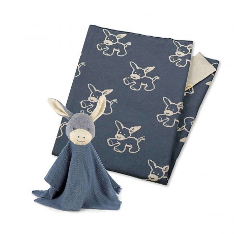 Sterntaler Strick Schmuse-Set Esel Emmi 2-tlg. dunkelblau Spieldecken Вязаный комплект для объятий Ослик Эмми из 2-х предметов. темно-синие игровые коврики