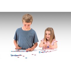 Wissner aktiv lernen Wendeplattchen rot\/blau (50 Stuck) Пластины двусторонние красные/синие (50 шт.)