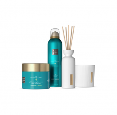 Rituals of Karma Gift Set L, Большой подарочный набор 2024 для ухода за телом &quot;Ритуал Кармы&quot;: гель, крем, свеча, аромапалочки